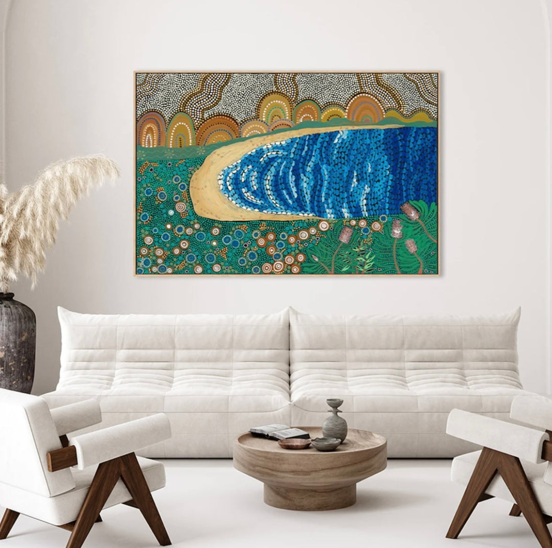 Norman bay 60x90cm / Framed Canvas Print