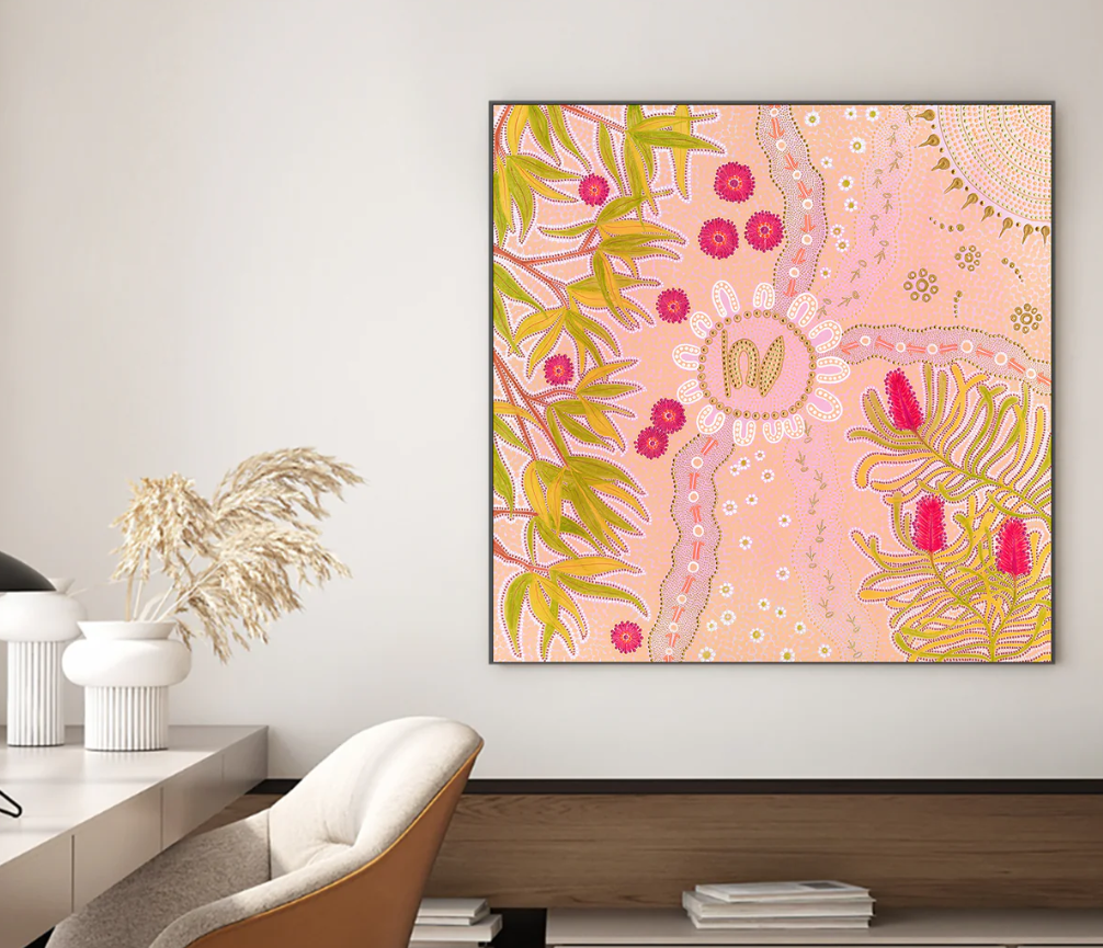 She Who Guides 60x60cm / Framed Canvas