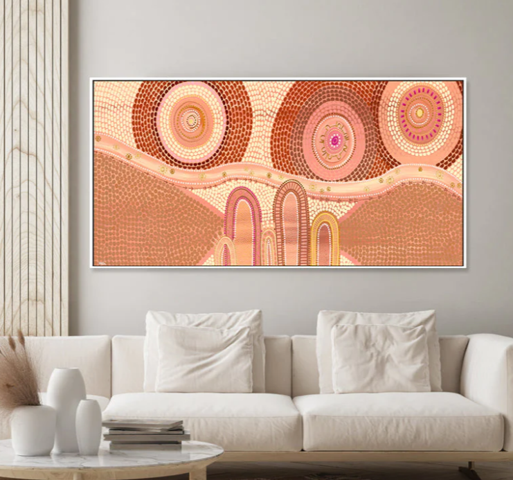 40x80cm / A Family's Journey Framed Canvas Print