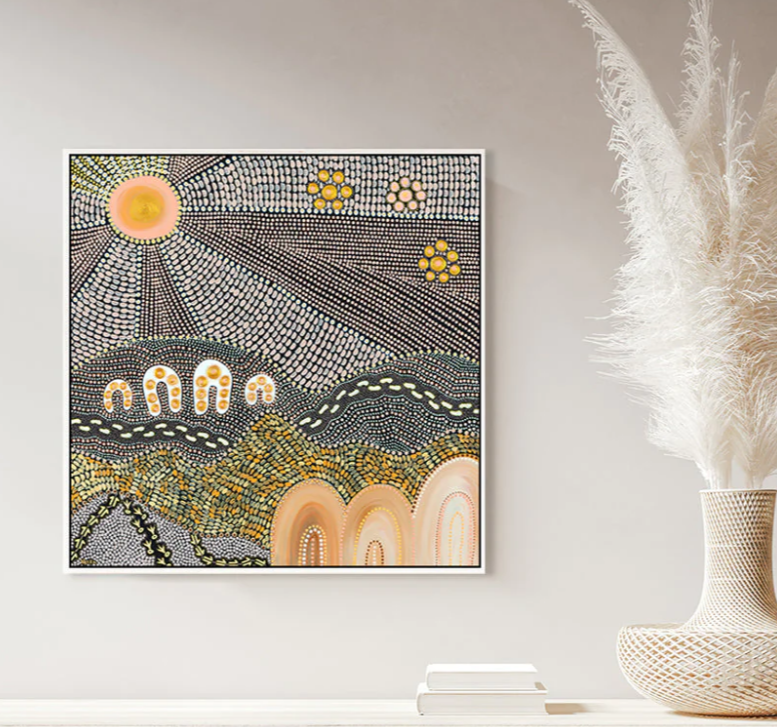 Family Bond 50x50cm / Framed Canvas Print
