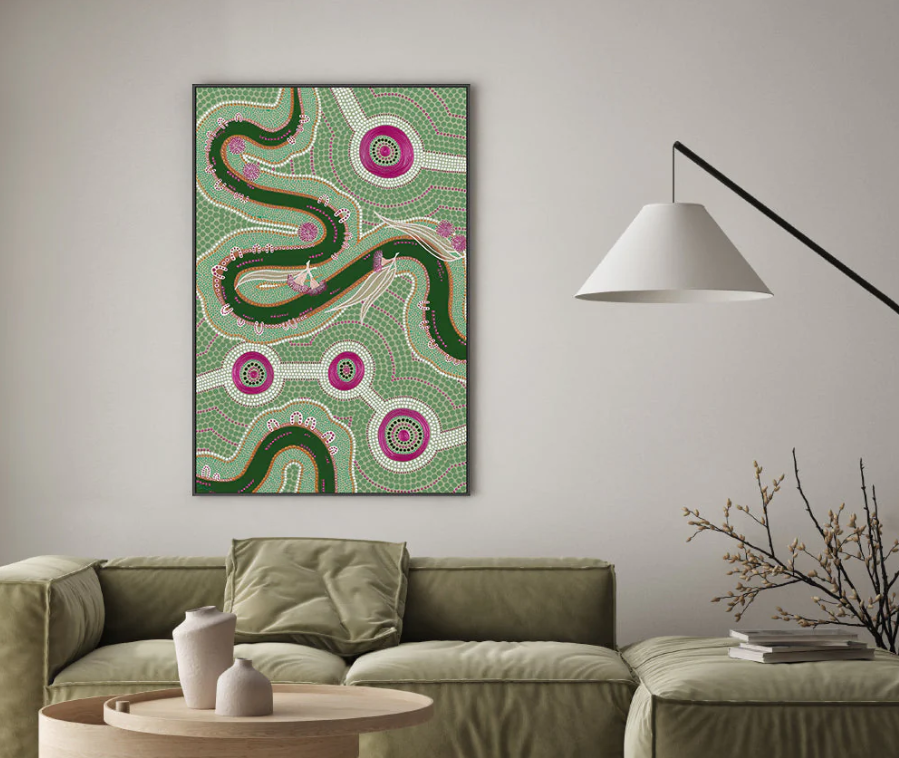 Native Journey ,60x90cm / Framed Canvas