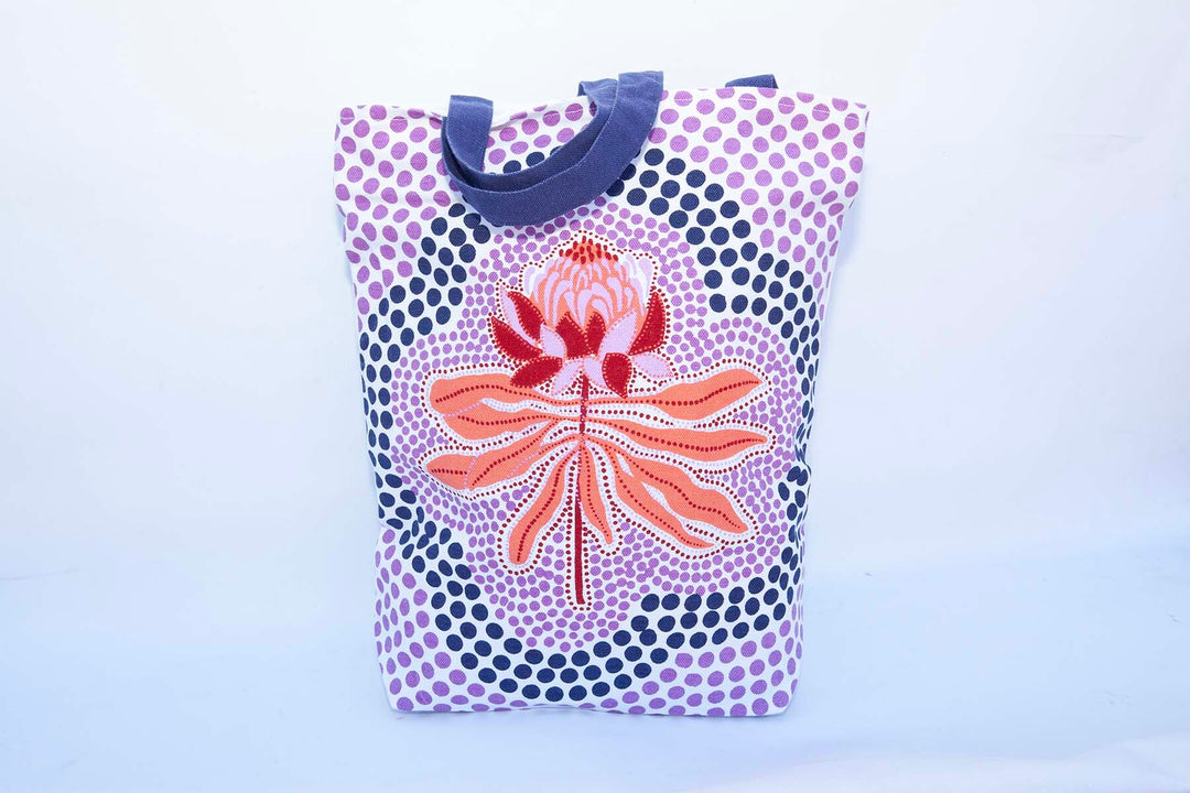 Waratah Recycled Cotton Tote Bag