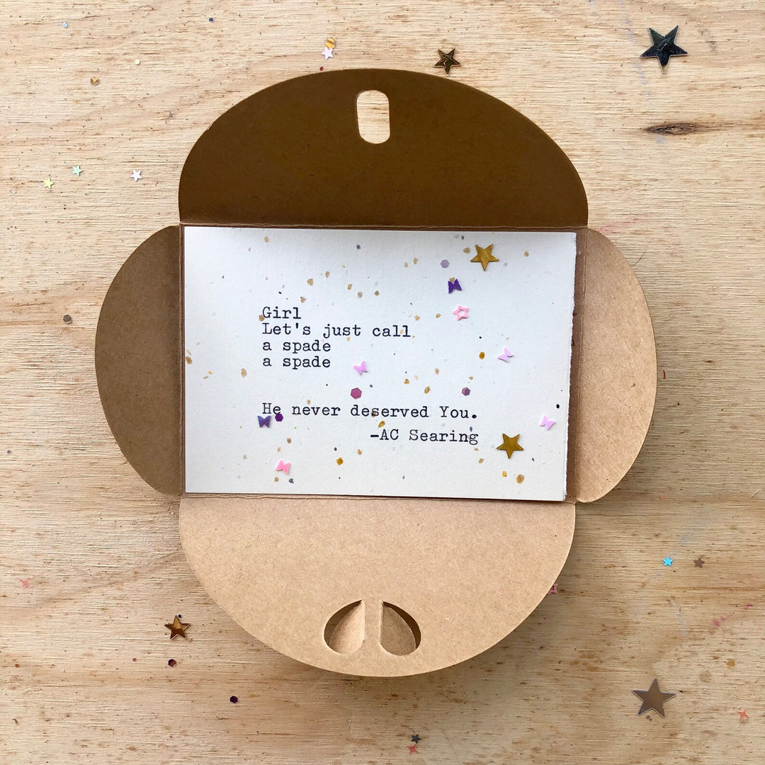 Never deserved you pocket Poem