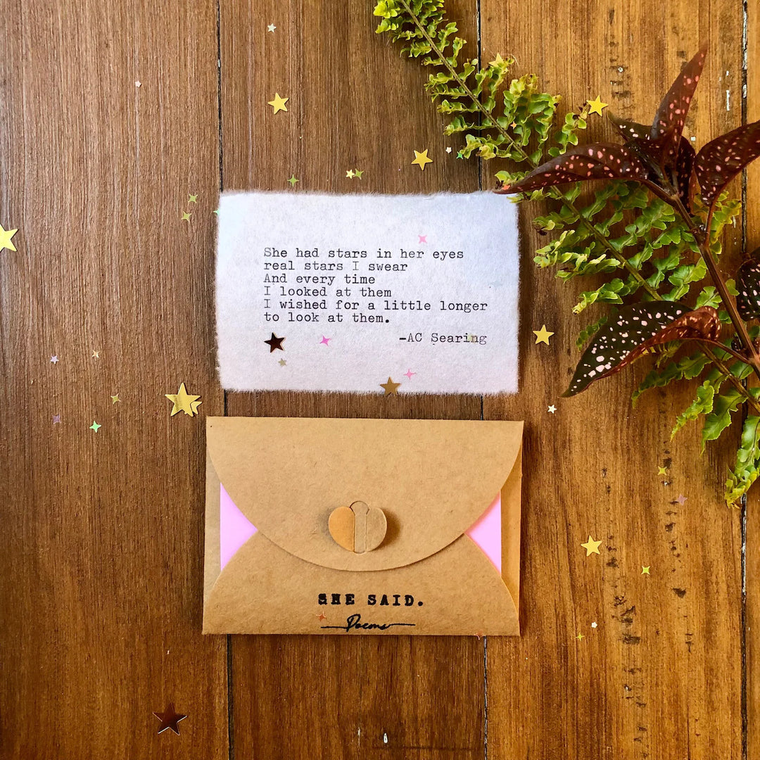 She had stars Pocket poem