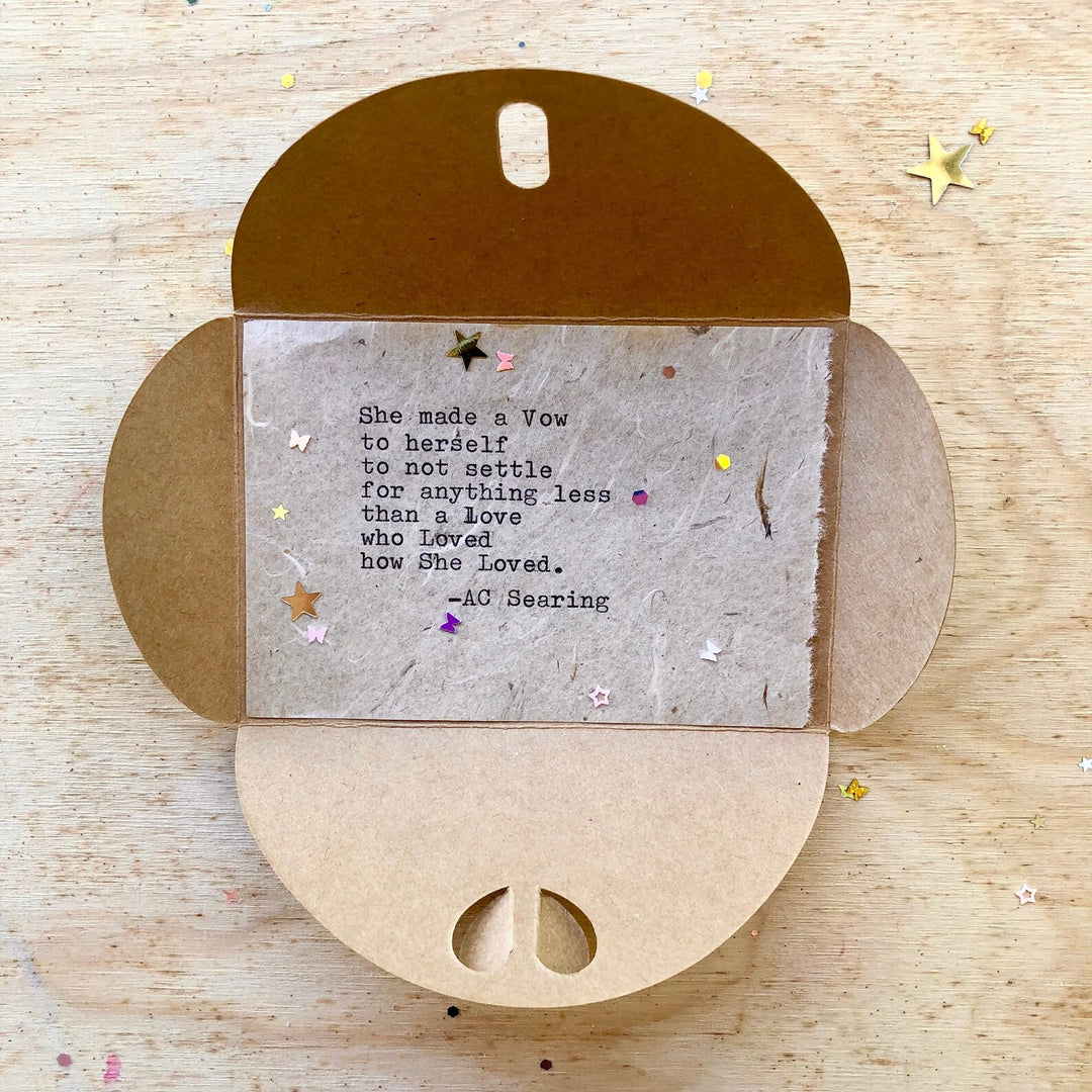 She made a vow pocket poem