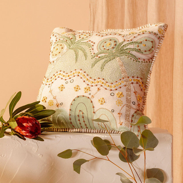 Sacred Stillness by Domica Hill Cushion