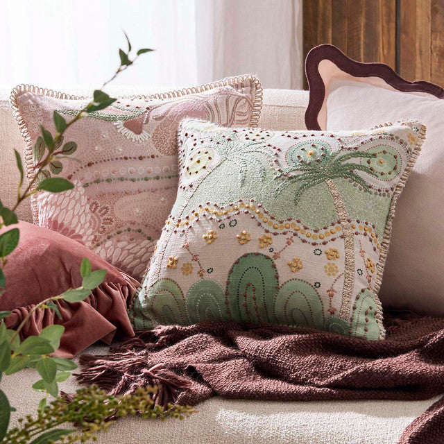 Sacred Stillness by Domica Hill Cushion
