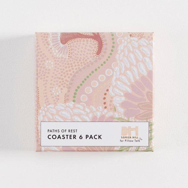 Paths of Rest Cork Coaster Set of 6