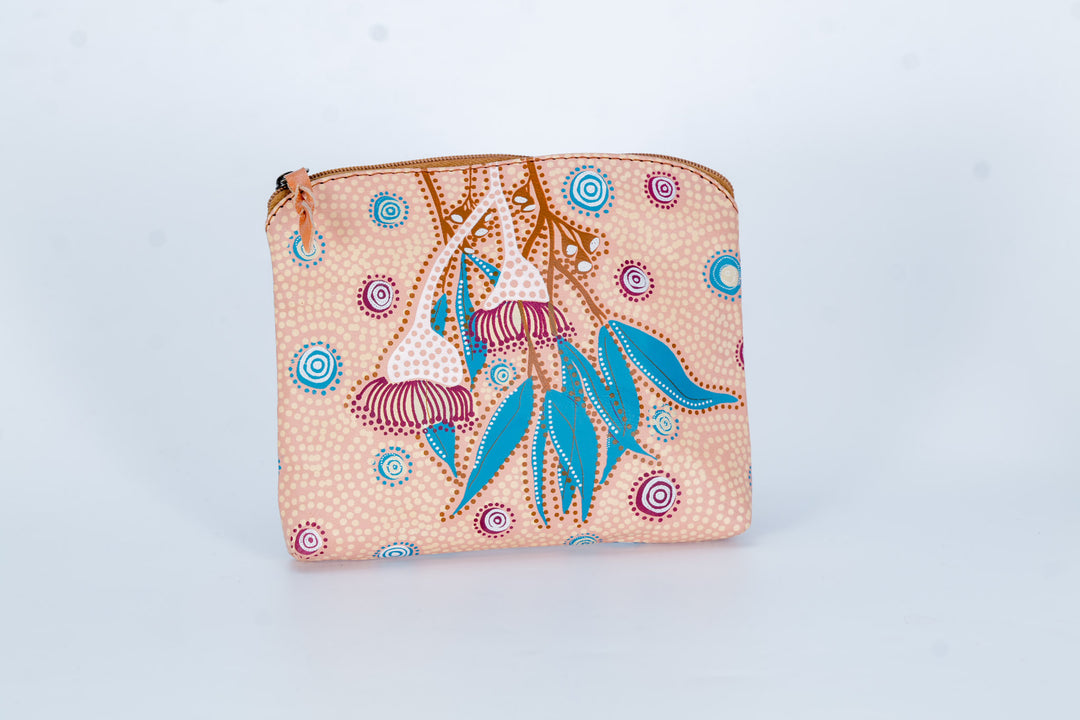 Flowering Gum Hand Painted Leather Pouch