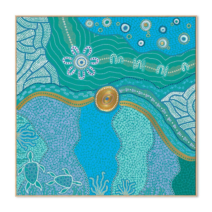 Our Favourite Place 90x90cm / Framed Canvas Print