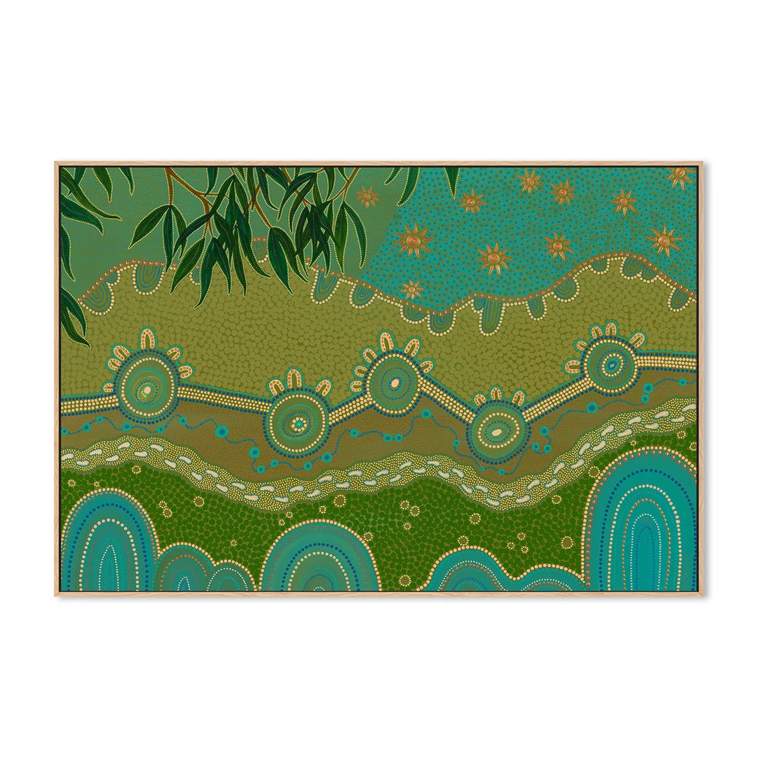 Spirit of the land 70x100cm / Framed Canvas Print