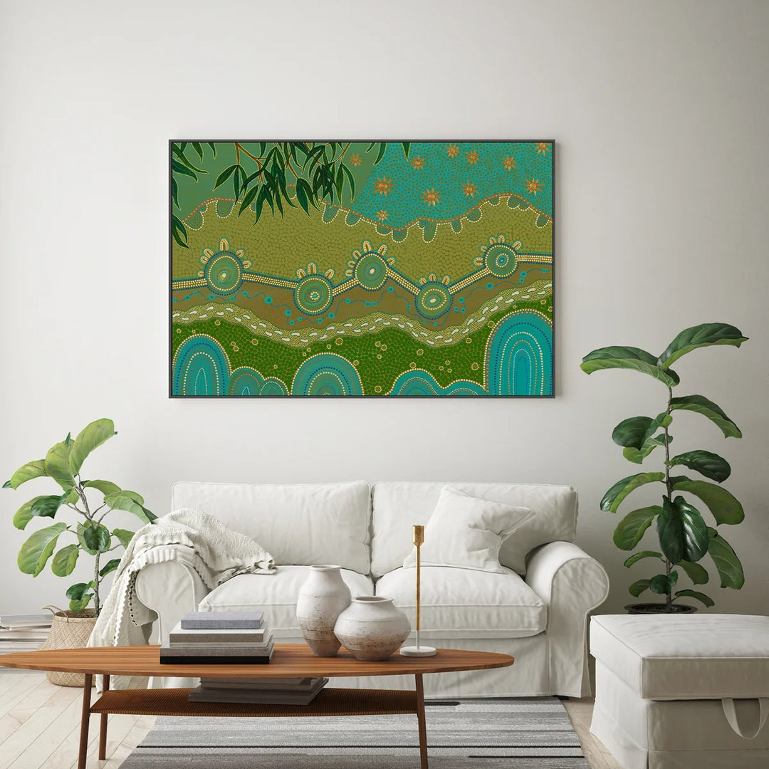 Spirit of the land 70x100cm / Framed Canvas Print