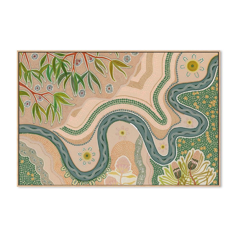 The River Remembers 100x70cm / Framed Canvas