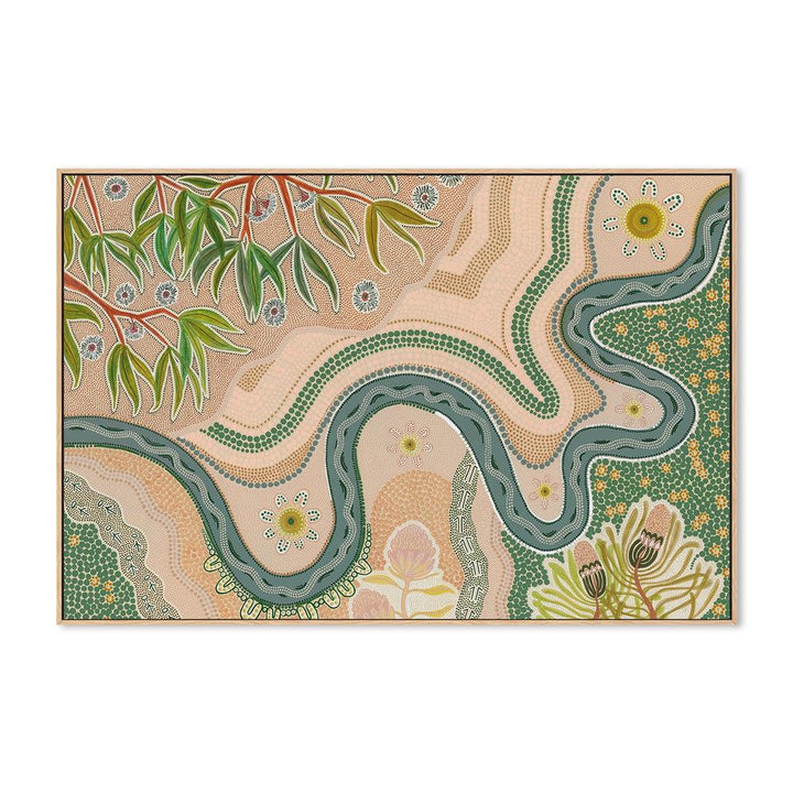 The River Remembers 100x70cm / Framed Canvas