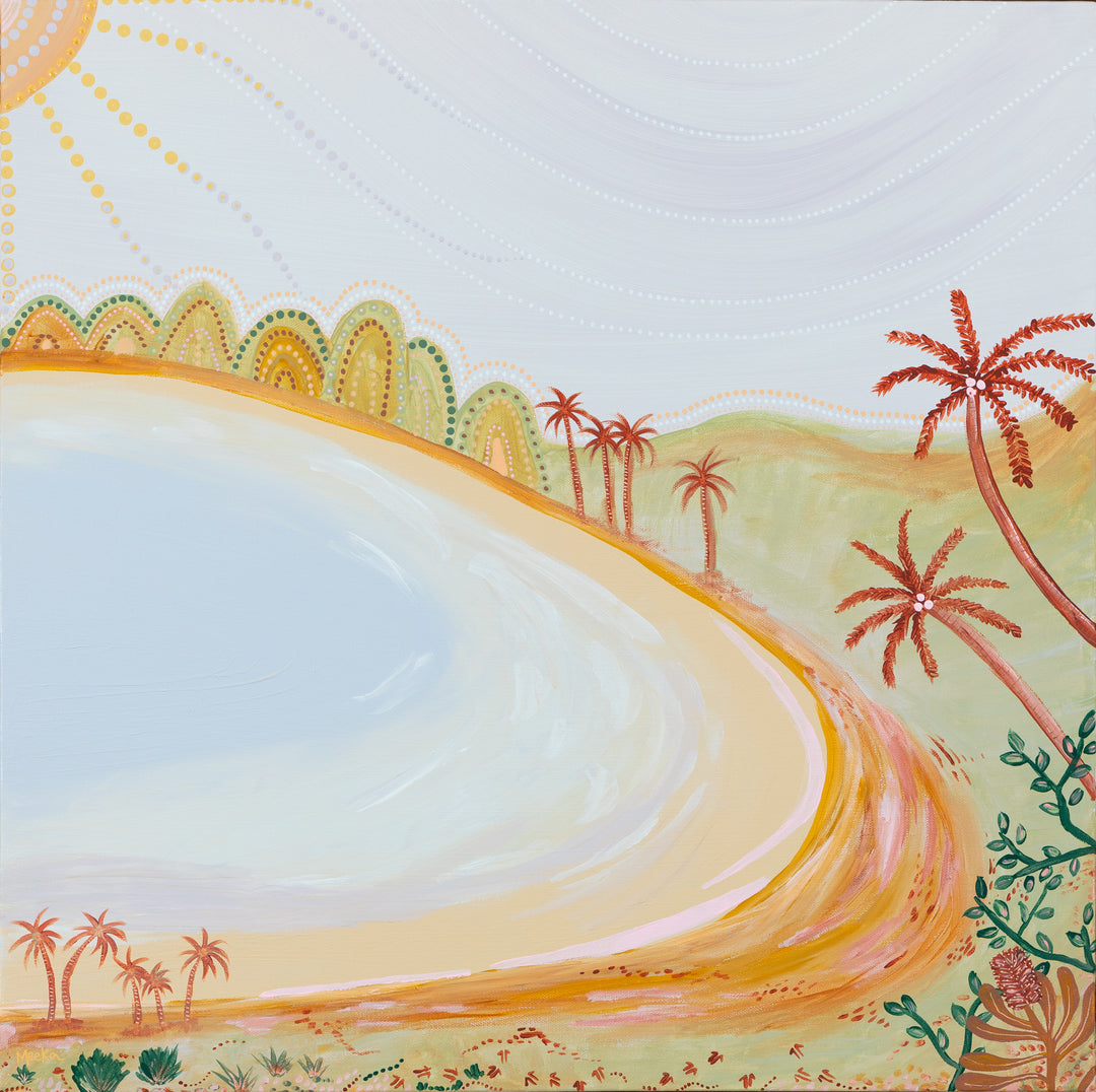 'Palm Trees and Cool Breeze' Print