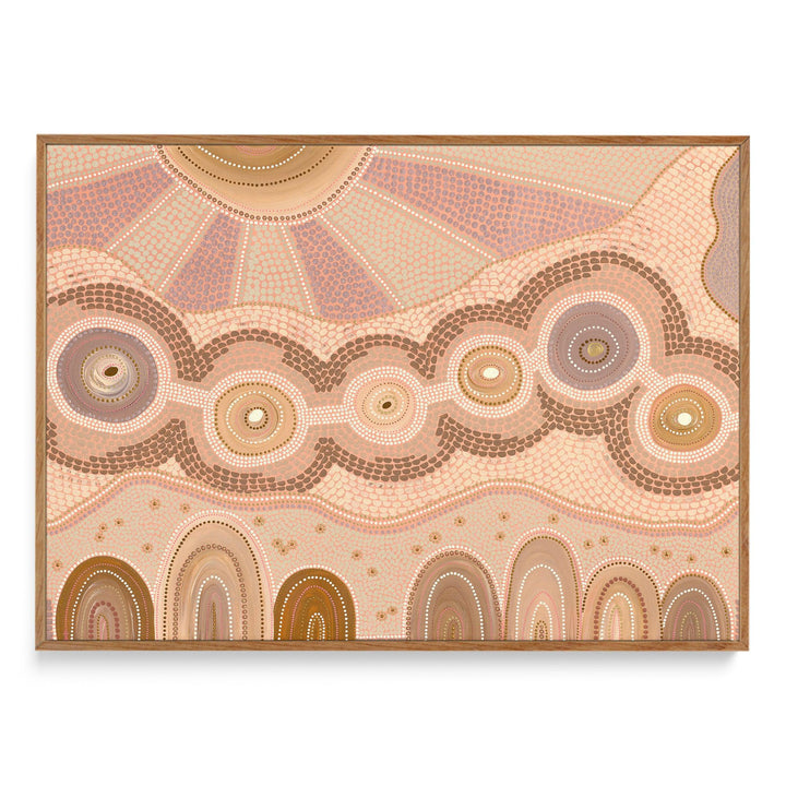 Growing Connections Framed canvas Print 100x70cm