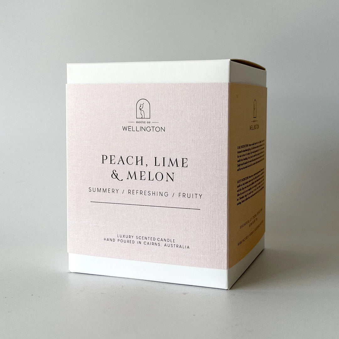 PEACH LIME & MELON LARGE CANDLE