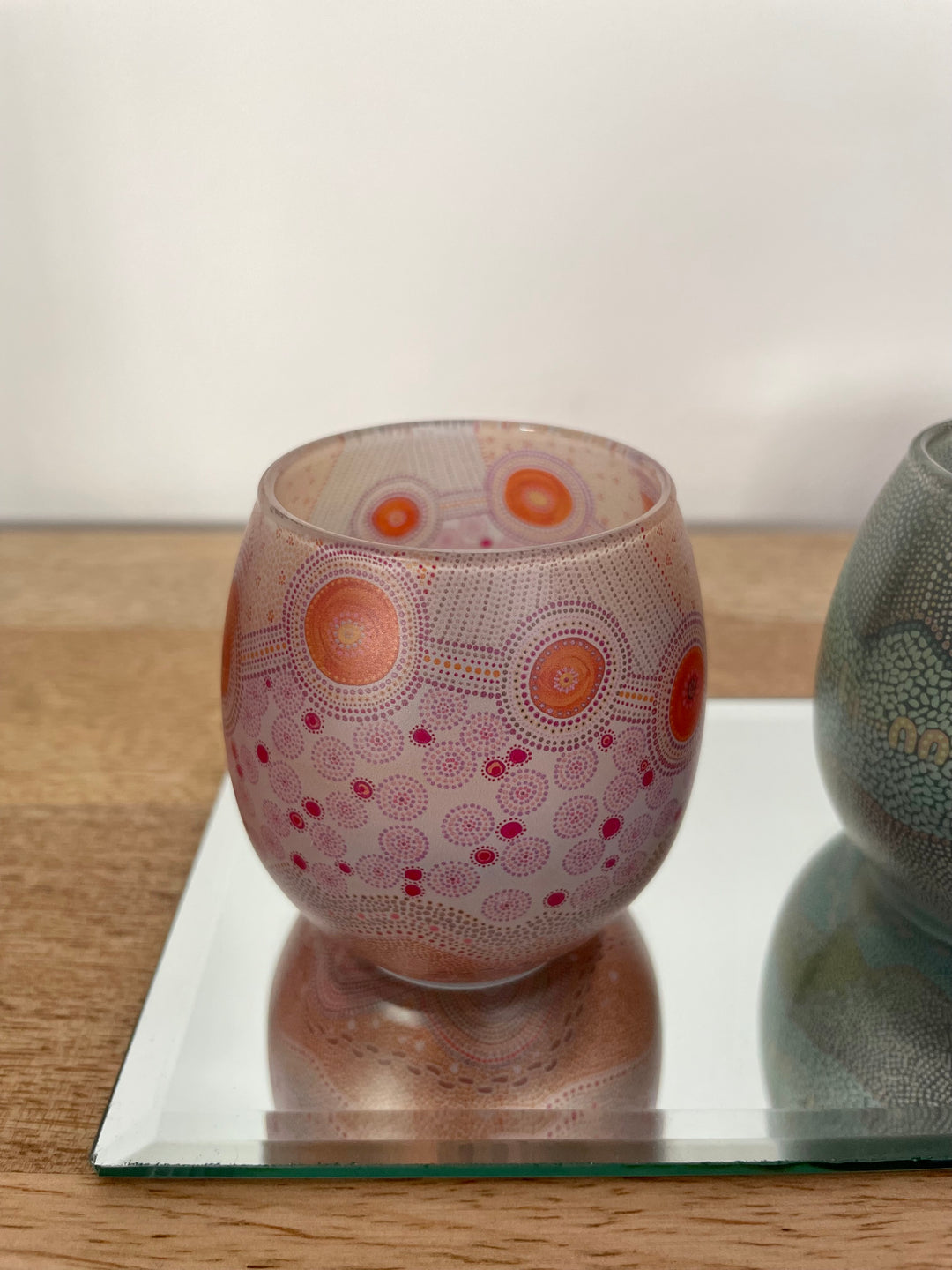 'By Meeka' Glass Tea Light Holder Set