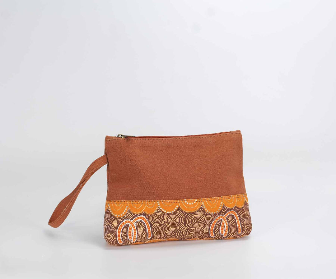 The Wristlet Vanity Case - Washed Cotton Canvas