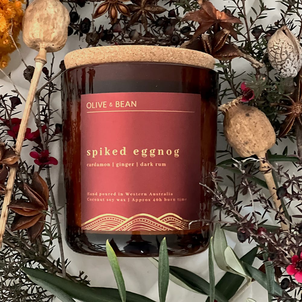 Spiked Eggnog Scented soy candle